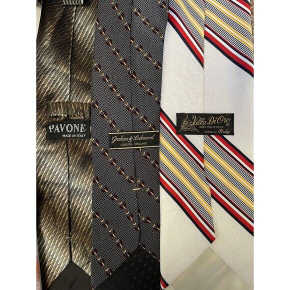 Lot Of 9 Made In Italy Silk Ties - Picture 6 of 6